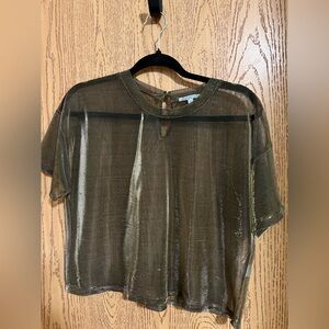 Sheer Gold Women's Top